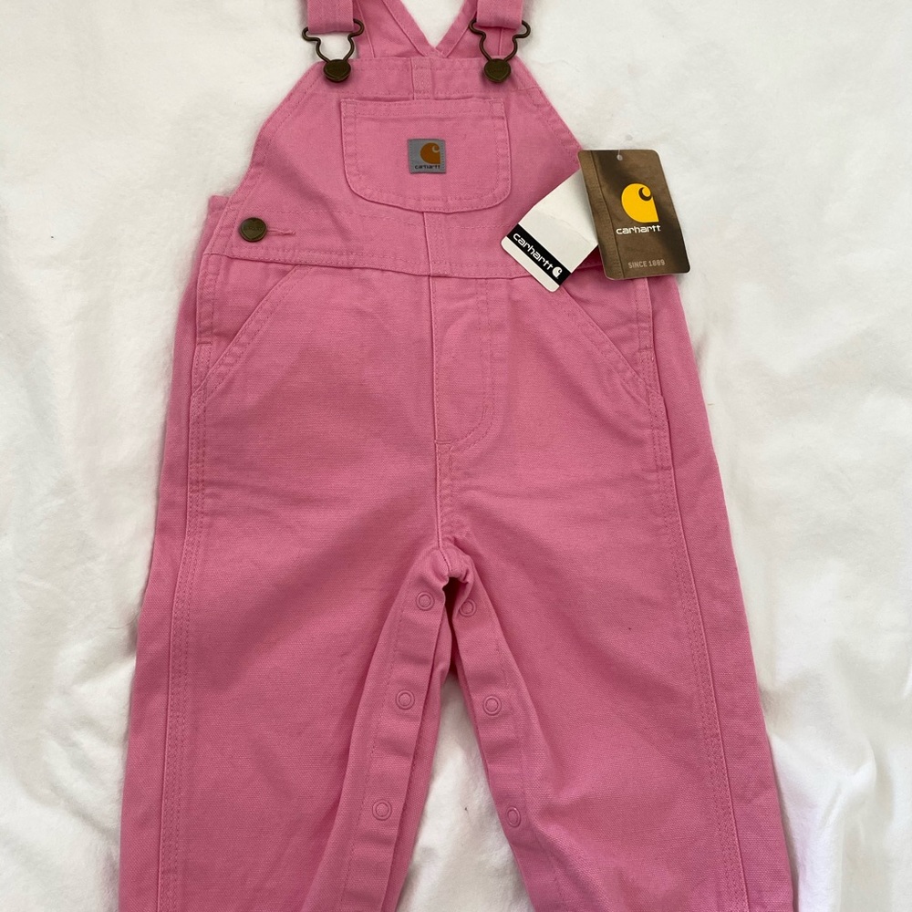Carhartt Pink overalls 9 month NWT